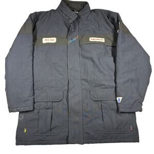 Vintage Workrite Nomex FR Jacket Mens XXL 2XL Navy Flame Resistant USA Workwear